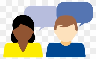 Two People Talking Icon - Two People Talking Png Clipart
