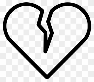 Broken Heart Favorite Dislike - Broken Heart Icon Png Clipart