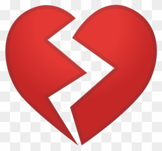 Download Heart Broken Love Emoticon Emoji Free Clipart - Broken Heart Icon Png Transparent Png