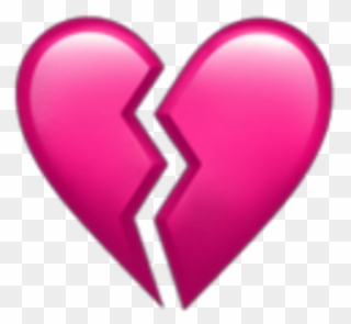 #pink #broken #heart #emoji #overlay #edit #shattered - Pink Broken Heart Emoji Clipart
