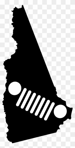 New Hampshire Tj Grill Decal - Jeep Clipart
