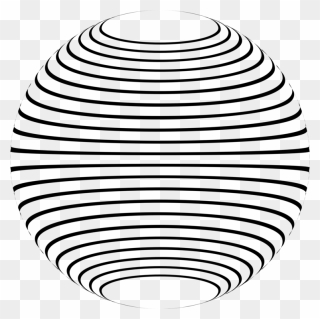 Symmetry,area,monochrome Photography - Sphere With Lines Clipart
