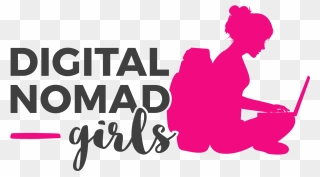 Digital Nomad Girls Logo Clipart