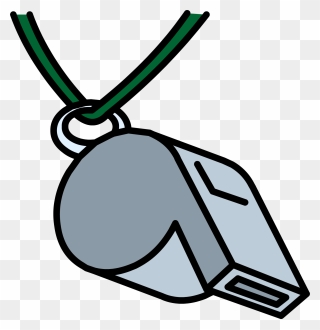 Transparent Referee Whistle Clipart - Whistle Clipart Png