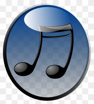 Music Button Sm Clip Art At Clker - Music Button - Png Download