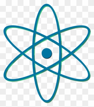 Particle Clipart Quantum Mechanic - Atom Symbol Png Transparent Png