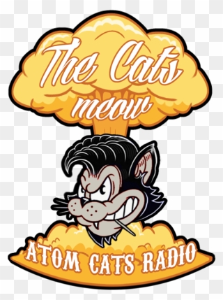 Cat's Meow Atom Cats Radio Clipart