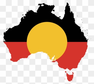 History Clipart History Australian - Aboriginal Flag Australia Shape - Png Download