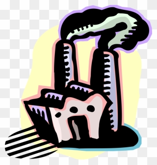 Industry Clipart Smokestack - Png Download