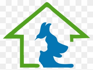 Pet Clipart Logo - Blue Dog House Clipart - Png Download