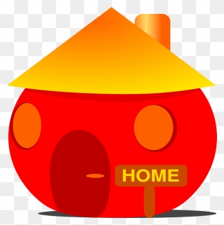 Building, House, Orange, Pot, Maison, Chimney - Home Clip Art - Png Download