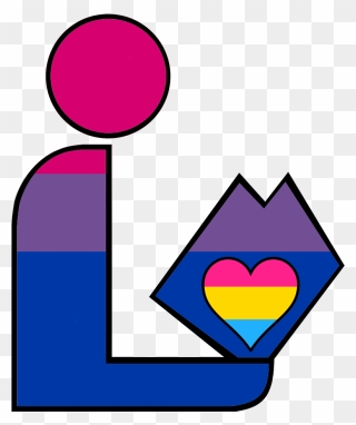 Bisexual Panromantic Pride Library Logo - Logo Clipart