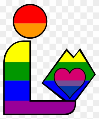 Biromantic Homosexual Pride Library Logo - Homosexual Biromantic Clipart