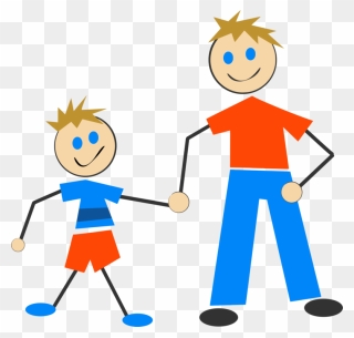Father Drawing Child Computer Icons Son Cc0 - Dad And Son Clip Art - Png Download