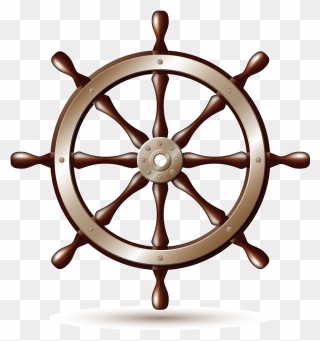 Transparent Ships Wheel Clipart - Transparent Background Ship Wheel Png