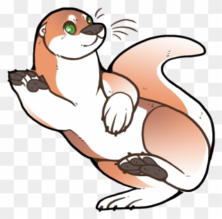 Drawing Furry Otter Transparent Png Clipart Free Download - Cartoon