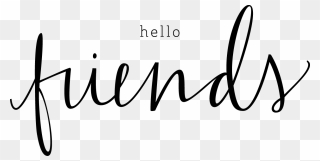 Digital Friends Word Pinterest - Word Friends In Calligraphy Clipart