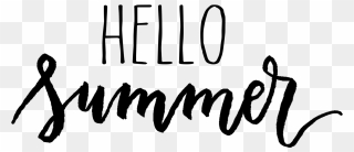 Transparent Hello Summer Clip Art - Transparent Hello Summer Png