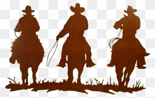 Large Larger Image - Transparent Cowboy Silhouette Png Clipart