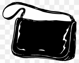 Black Purses And Handbags Clip Artart4search - Purse Clipart Transparent - Png Download