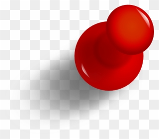 Thumbtack/pushpin 2 Clip Art - Push Pin Clipart - Png Download
