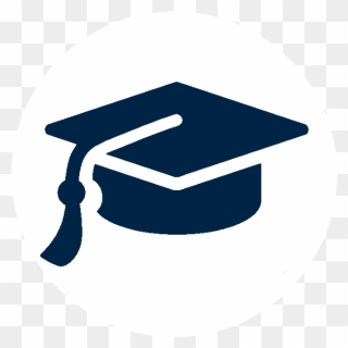 Student Loans - Blue Graduation Hat Logo Clipart