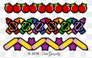 Back To School Border Clipart Picture Transparent Stock - Png Download