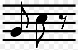 Eighth Notes And Rest - Eighth Note Clipart