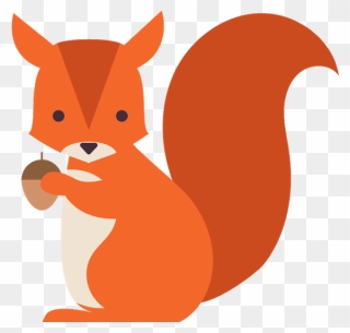 Squirrel Portable Network Graphics Vector Graphics - Cartoon Transparent Background Squirrel Png Clipart