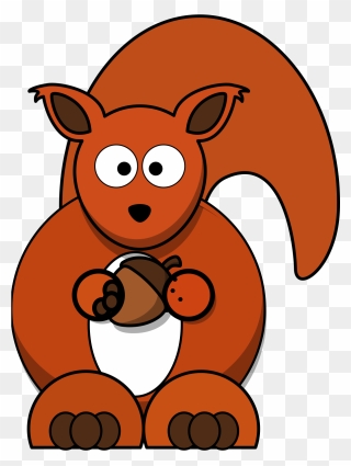 Red Squirrel Clipart - Png Download
