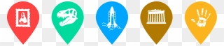 Museum Map Pins - Emblem Clipart