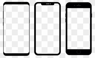 Mobile Transparent Png - Phone With No Screen Clipart