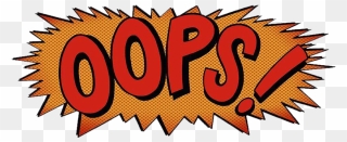 Oops Clipart Onomatopoeia - Illustration - Png Download