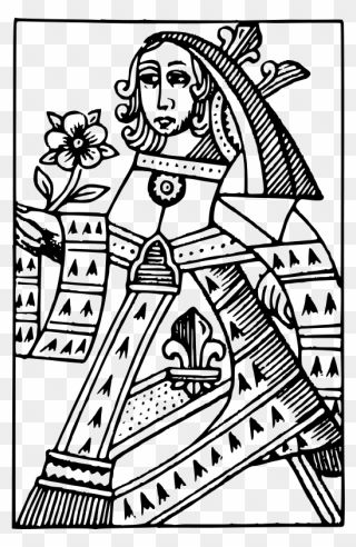 Playing Card Coloring Pages Clipart