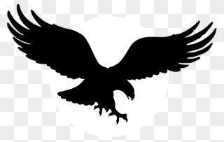 Eagle Clipart Black And White Transparent - Logo With Black Eagle - Png Download