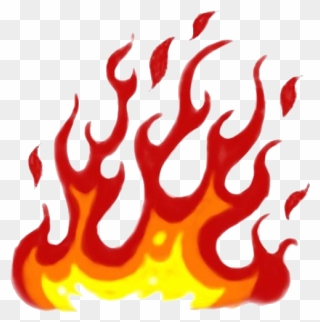 Flames Clipart Printable - Fire Cartoon Drawing - Png Download