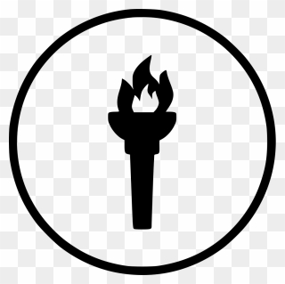 Game Fire Flame Olympic Torch Light - Logo Fb Vector Png Clipart
