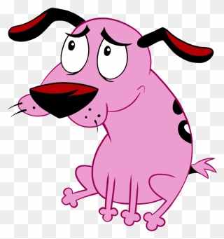 Transparent Courage The Cowardly Dog Clip Art - Dog Cartoons Tv Shows - Png Download