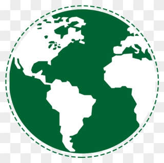 World Map Icon White Clipart