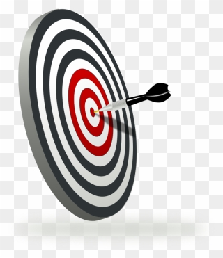 Dart Board Graphic - Goal Setting Animated Gif Clipart