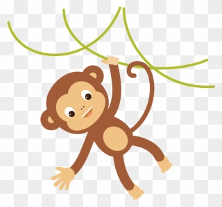 Monkeys Clip Arts For - Hanging Monkey Png Transparent Png
