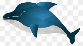 Dolphin Clipart - Common Bottlenose Dolphin - Png Download