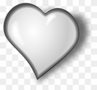 Love Heart Png White Clipart