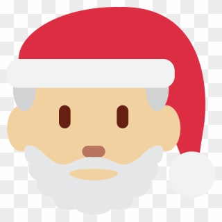 Santa Claus Emoji Clipart - Google Santa Claus Emoji - Png Download