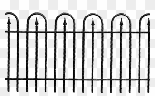 Fence Clipart Black And White - Png Download