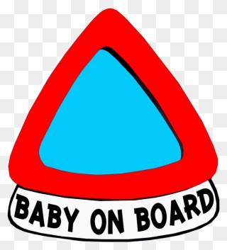 Ptn20 Personalised Baby On Board Baby In Car Safety Clipart