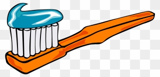 Orange Toothbrush Clipart - Png Download