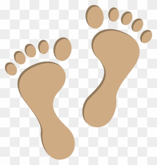 Footprints - Clipart Baby Foot Print - Png Download