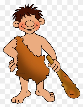 Ancient Working - Easy Drawing Of Early Man Clipart