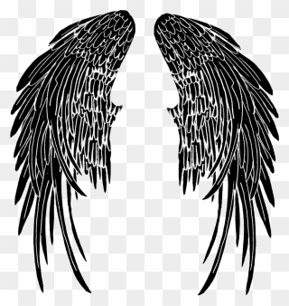 Transparent Feather Tattoo Png - Transparent Wing Tattoos Png Clipart